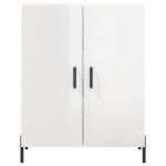 vidaXL Dulap, alb extralucios, 69,5x34x90 cm, lemn compozit