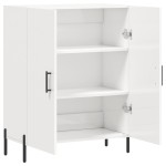 vidaXL Dulap, alb extralucios, 69,5x34x90 cm, lemn compozit