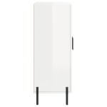 vidaXL Dulap, alb extralucios, 69,5x34x90 cm, lemn compozit
