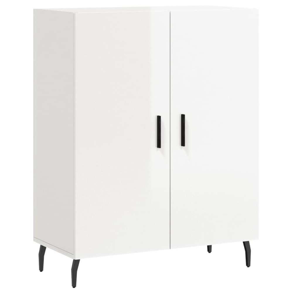 vidaXL Dulap, alb extralucios, 69,5x34x90 cm, lemn compozit