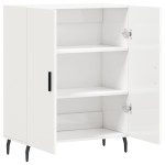 vidaXL Dulap, alb extralucios, 69,5x34x90 cm, lemn compozit