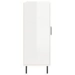 vidaXL Dulap, alb extralucios, 69,5x34x90 cm, lemn compozit