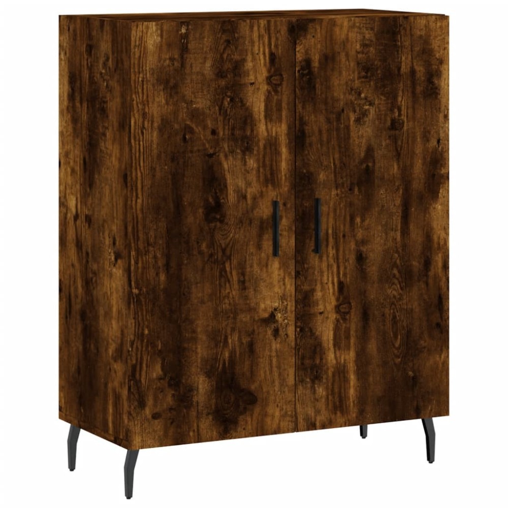 vidaXL Dulap, stejar fumuriu, 69,5x34x90 cm, lemn compozit