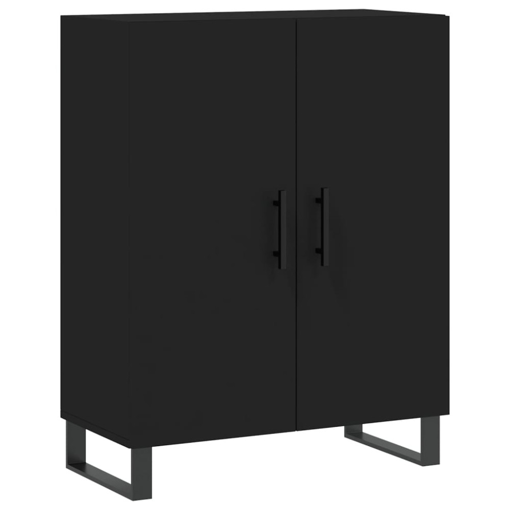 vidaXL Dulap, negru, 69,5x34x90 cm, lemn compozit