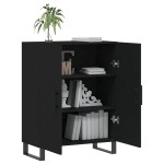 vidaXL Dulap, negru, 69,5x34x90 cm, lemn compozit