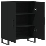 vidaXL Dulap, negru, 69,5x34x90 cm, lemn compozit