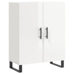 vidaXL Dulap, alb extralucios, 69,5x34x90 cm, lemn compozit