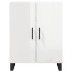 vidaXL Dulap, alb extralucios, 69,5x34x90 cm, lemn compozit