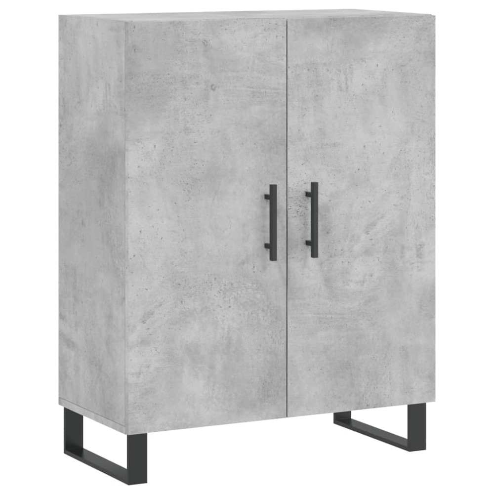 vidaXL Dulap, gri beton, 69,5x34x90 cm, lemn compozit