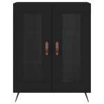vidaXL Dulap, negru, 69,5x34x90 cm, lemn compozit