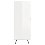vidaXL Dulap, alb extralucios, 69,5x34x90 cm, lemn compozit