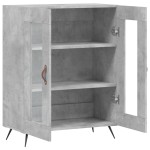 vidaXL Dulap, gri beton, 69,5x34x90 cm, lemn compozit vidaXL Dulap, gri beton, 69,5x34x90 cm, lemn compozit