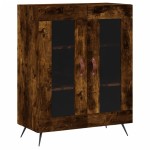 vidaXL Dulap, stejar fumuriu, 69,5x34x90 cm, lemn compozit