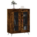 vidaXL Dulap, stejar fumuriu, 69,5x34x90 cm, lemn compozit