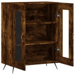 vidaXL Dulap, stejar fumuriu, 69,5x34x90 cm, lemn compozit