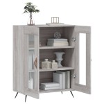 vidaXL Dulap, gri sonoma, 69,5x34x90 cm, lemn compozit vidaXL Dulap, gri sonoma, 69,5x34x90 cm, lemn compozit
