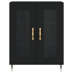 vidaXL Dulap, negru, 69,5x34x90 cm, lemn compozit vidaXL Dulap, negru, 69,5x34x90 cm, lemn compozit