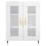 vidaXL Dulap, alb extralucios, 69,5x34x90 cm, lemn compozit