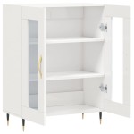 vidaXL Dulap, alb extralucios, 69,5x34x90 cm, lemn compozit