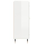 vidaXL Dulap, alb extralucios, 69,5x34x90 cm, lemn compozit