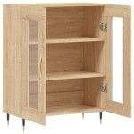 vidaXL Dulap, stejar sonoma, 69,5x34x90 cm, lemn compozit