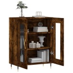 vidaXL Dulap, stejar fumuriu, 69,5x34x90 cm, lemn compozit