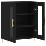 vidaXL Dulap, negru, 69,5x34x90 cm, lemn compozit
