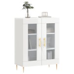 vidaXL Dulap, alb extralucios, 69,5x34x90 cm, lemn compozit