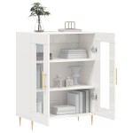 vidaXL Dulap, alb extralucios, 69,5x34x90 cm, lemn compozit