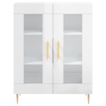 vidaXL Dulap, alb extralucios, 69,5x34x90 cm, lemn compozit