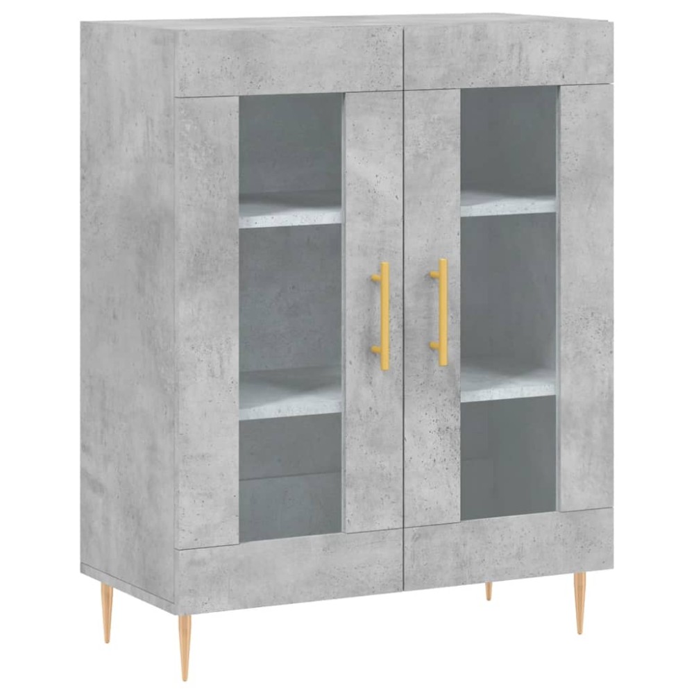 vidaXL Dulap, gri beton, 69,5x34x90 cm, lemn compozit