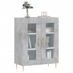 vidaXL Dulap, gri beton, 69,5x34x90 cm, lemn compozit