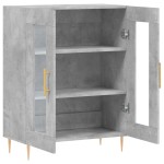 vidaXL Dulap, gri beton, 69,5x34x90 cm, lemn compozit