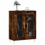 vidaXL Dulap, stejar fumuriu, 69,5x34x90 cm, lemn compozit