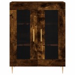 vidaXL Dulap, stejar fumuriu, 69,5x34x90 cm, lemn compozit