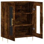 vidaXL Dulap, stejar fumuriu, 69,5x34x90 cm, lemn compozit