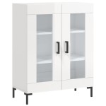 vidaXL Dulap, alb extralucios, 69,5x34x90 cm, lemn compozit