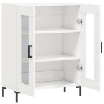 vidaXL Dulap, alb extralucios, 69,5x34x90 cm, lemn compozit