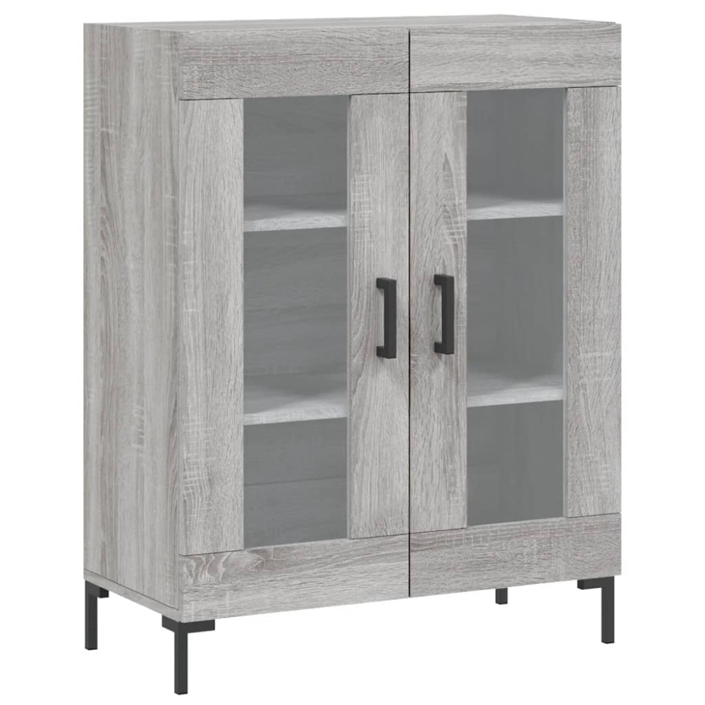 vidaXL Dulap, gri sonoma, 69,5x34x90 cm, lemn compozit