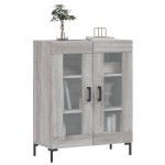 vidaXL Dulap, gri sonoma, 69,5x34x90 cm, lemn compozit