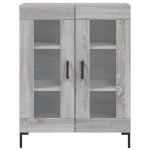 vidaXL Dulap, gri sonoma, 69,5x34x90 cm, lemn compozit