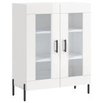 vidaXL Dulap, alb extralucios, 69,5x34x90 cm, lemn compozit