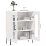 vidaXL Dulap, alb extralucios, 69,5x34x90 cm, lemn compozit