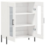 vidaXL Dulap, alb extralucios, 69,5x34x90 cm, lemn compozit