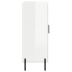 vidaXL Dulap, alb extralucios, 69,5x34x90 cm, lemn compozit