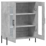vidaXL Dulap, gri beton, 69,5x34x90 cm, lemn compozit vidaXL Dulap, gri beton, 69,5x34x90 cm, lemn compozit