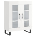 vidaXL Dulap, alb extralucios, 69,5x34x90 cm, lemn compozit
