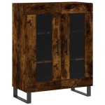 vidaXL Dulap, stejar fumuriu, 69,5x34x90 cm, lemn compozit