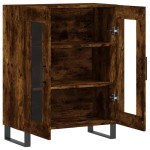 vidaXL Dulap, stejar fumuriu, 69,5x34x90 cm, lemn compozit