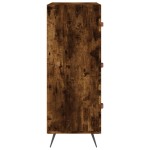 vidaXL Comodă cu sertare, stejar afumat, 69,5x34x90 cm, lemn prelucrat